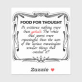 Is Existence Gestalt? Aufkleber (Blatt)