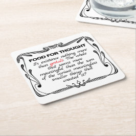 Is Existence Gestalt? Rechteckiger Pappuntersetzer