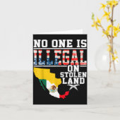 Is Illegal On Stolen Land Native Americans  Karte (Gelbe Blume)