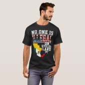 Is Illegal On Stolen Land Native Americans  T-Shirt (Vorne ganz)