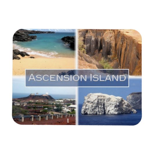 IS Island - Insel Ascension - Volcan - Magnet (Horizontal)