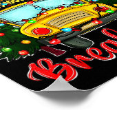 Is It Christmas Break Yet School Bus Xmas Tree Lig Poster (Ecke)