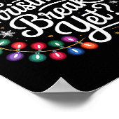 Is It Christmas Break Yet Xmas Lights Red Plaid Sa Poster (Ecke)