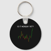 Is It Monday Ye Funny Stock Market Humor  Schlüsselanhänger (Vorderseite)