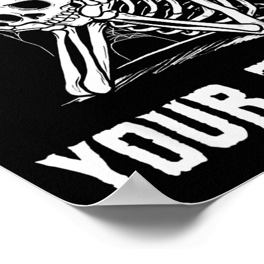 Is It Still Your Turn Funny Skeleton Waiting Quote Poster (Ecke)