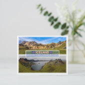 IS Landmannalaugar - Panorama Postkarte (Stehend Vorderseite)
