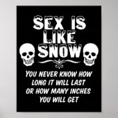 Is Like Snow You Never Know How Long It Will Last  Poster (Vorne)