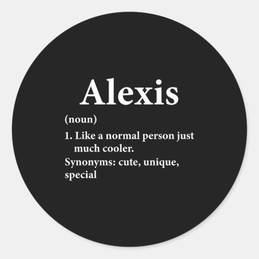 Is Name Definition Funny D Runder Aufkleber (Vorderseite)