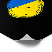 Is Potato Funny Joke Blue And Yellow Potato  Poster (Ecke)