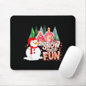 Is Snow Much Fun Winter Christmas Teacher Holiday  Mousepad (Mit Mouse)