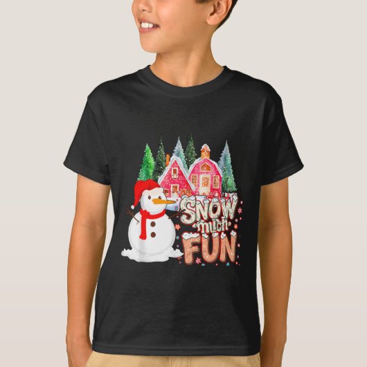 Is Snow Much Fun Winter Christmas Teacher Holiday T-Shirt (Vorderseite)