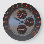 IS Tachometer Clock Große Wanduhr (Vorderseite)