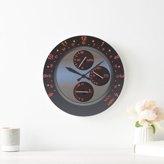 IS Tachometer Clock Große Wanduhr (Zuhause)