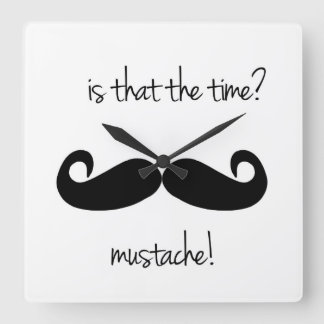 Is that the time? wall clock quadratische wanduhr