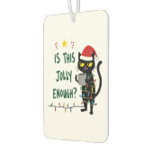 Is This Jolly Enough Black Cat Merry Christmas Tre Autolufterfrischer (Links)