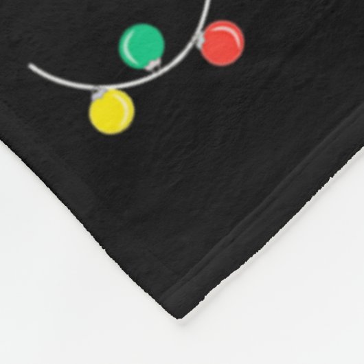 Is This Jolly Enough Black Cat Merry Christmas Xma Fleecedecke (Ecke)