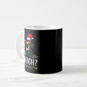 Is This Jolly Enough Black Cat Merry Christmas Xma Kaffeetasse (Vorderseite Links)