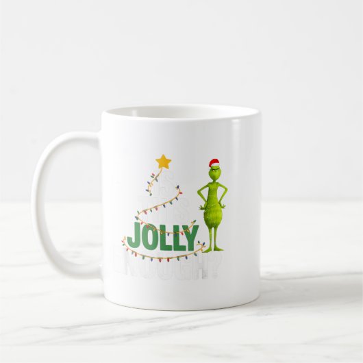 Is This Jolly Enough Funny Christmas Tree Lights H Kaffeetasse (Links)