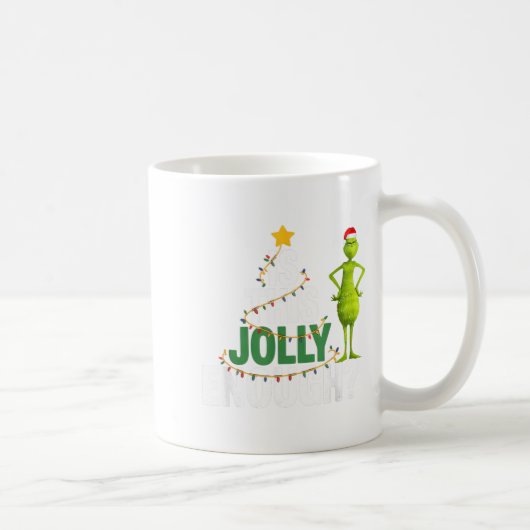 Is This Jolly Enough Funny Christmas Tree Lights H Kaffeetasse (Rechts)