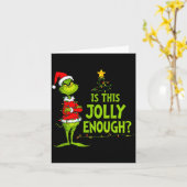 Is This Jolly Enough Funny Christmas Tree Lights H Karte (Gelbe Blume)