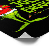 Is This Jolly Enough Funny Christmas Tree Lights H Poster (Ecke)