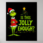 Is This Jolly Enough Funny Christmas Tree Lights H Poster (Vorne)