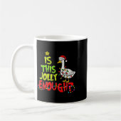 Is This Jolly Enough Funny Goose Pajama Christmas  Kaffeetasse (Links)