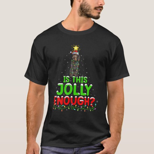 Is This Jolly Enough German Wirehaired Pointer Chr T-Shirt (Vorderseite)