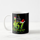 Is This Jolly Enough,green Christmas Tree Light Me Kaffeetasse (Links)