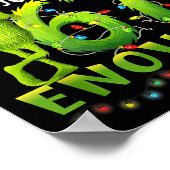 Is This Jolly Enough,green Christmas Tree Light Me Poster (Ecke)