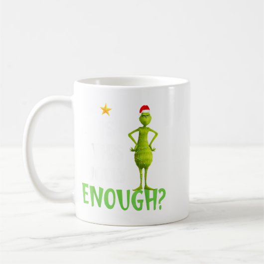 Is This Jolly Enough Green Merry Christmas Tree Li Kaffeetasse (Links)