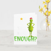 Is This Jolly Enough Green Merry Christmas Tree Li Karte (Gelbe Blume)