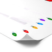 Is This Jolly Enough Green Merry Christmas Tree Li Poster (Ecke)