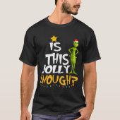 Is This Jolly Enough Green Merry Christmas Tree Li T-Shirt (Vorderseite)