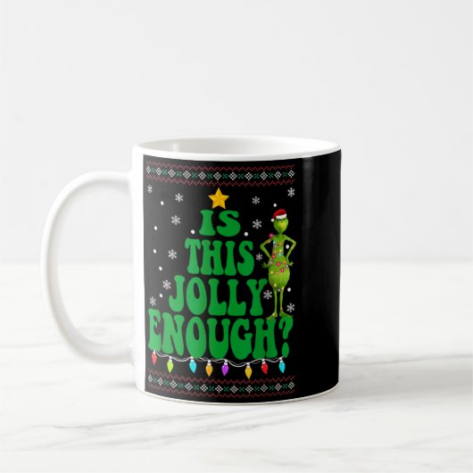 Is This Jolly Enough Merry Christmas Tree Lights F Kaffeetasse (Links)