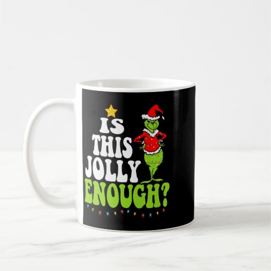Is This Jolly Enough Merry Christmas Tree Lights F Kaffeetasse (Links)