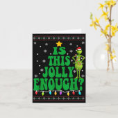 Is This Jolly Enough Merry Christmas Tree Lights F Karte (Gelbe Blume)