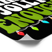 Is This Jolly Enough Merry Christmas Tree Lights F Poster (Ecke)