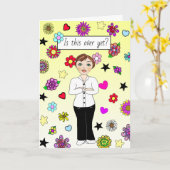 Is this over yet? Pandemic, Social Isolating, Miss Karte (Gelbe Blume)