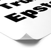 Is Trump on Epstein's list? Poster (Ecke)