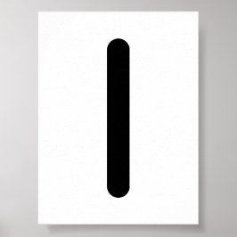 ISA Nordische Rune (Eis, Stille, Introspektion) | Poster