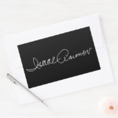 Isaac Asimov signature autograph famous history Rechteckiger Aufkleber (Umschlag)