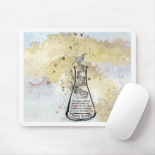 Isaac Asimov-Zitat Mousepad (Mit Mouse)