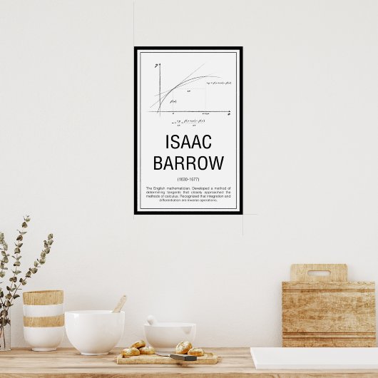 Isaac Barrow Poster (Küche)