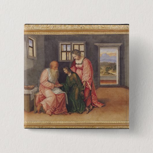 Isaac, der Jakob, c.1520 segnet Button (Vorderseite)