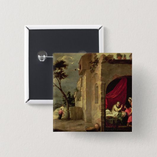 Isaac, der Jakob segnet Button (Vorne & Hinten)