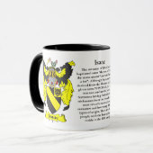 Isaac-Familien-Wappen Tasse (Vorderseite Links)