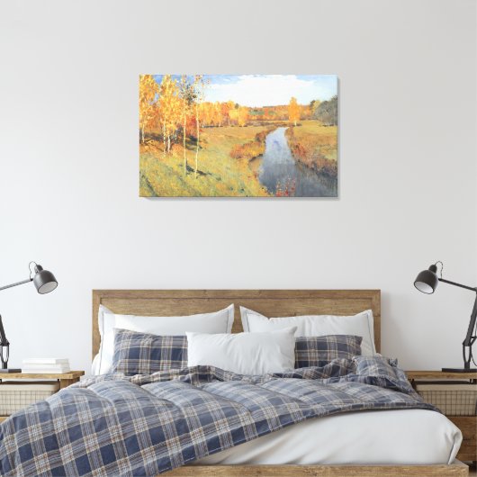 Isaac Levitan Goldener Herbst Leinwanddruck (Insitu (Schlafzimmer))