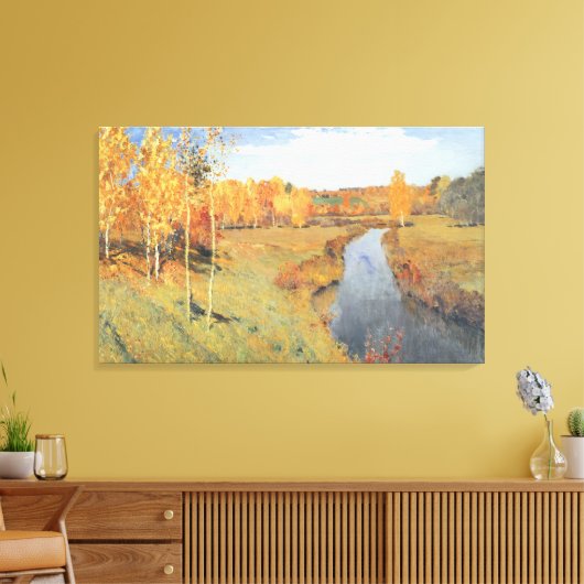 Isaac Levitan Goldener Herbst Leinwanddruck (Insitu (Wohnzimmer))
