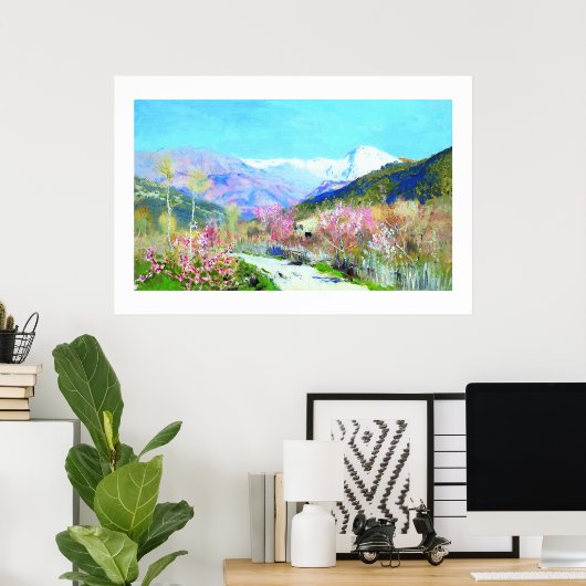 Isaac Levitan. "Springtime"-Malerei Poster (Heimbüro)